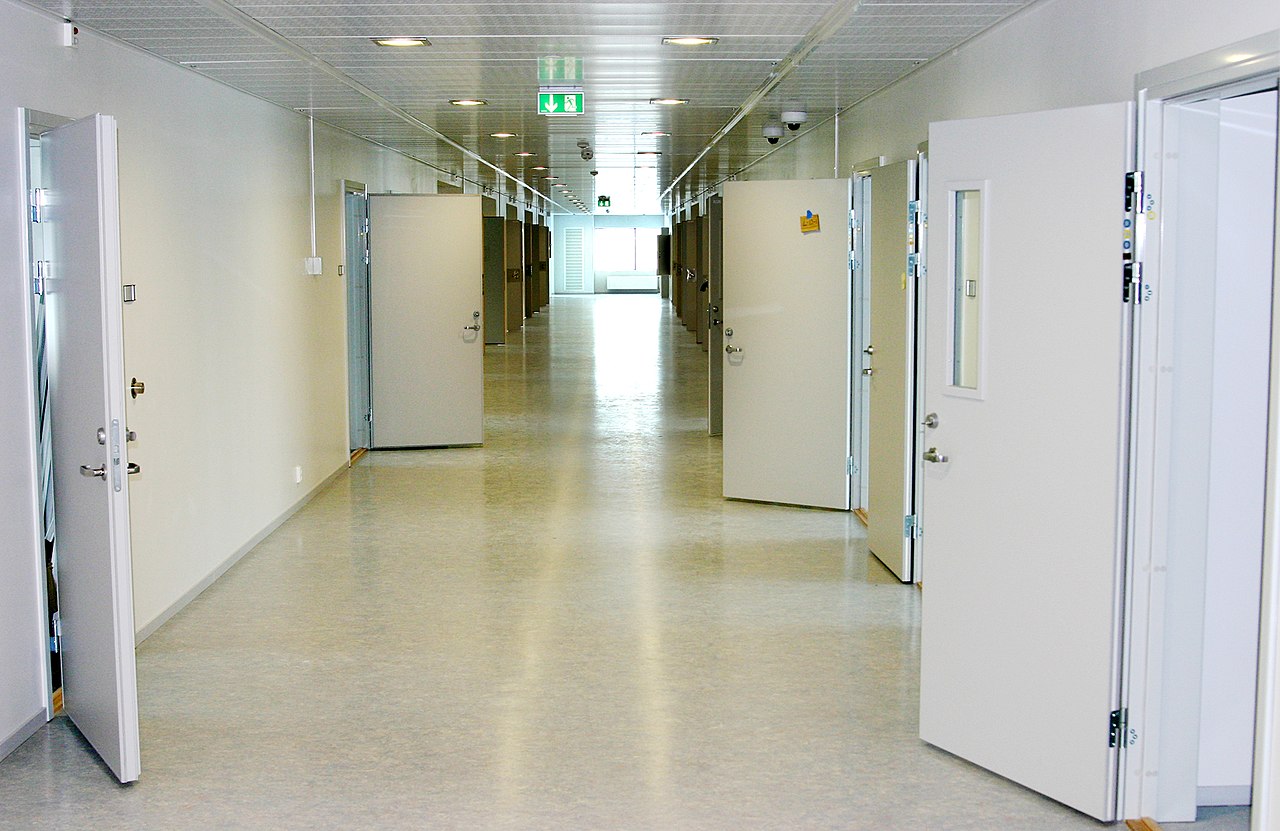 Hallways in Halden prison