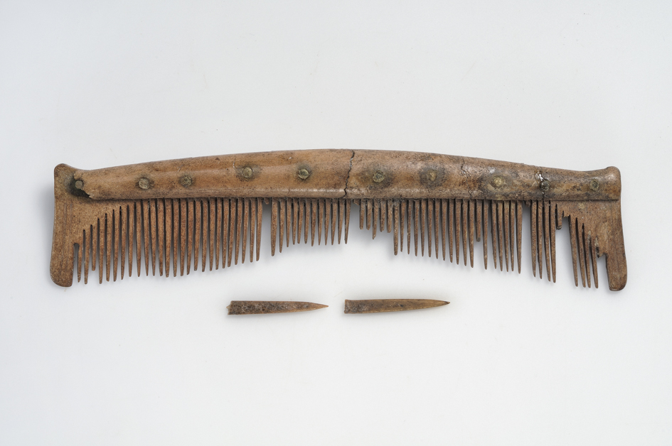 A viking comb made of bone and antlers. Photo by The Swedish History Museum / CC BY 2.0. 