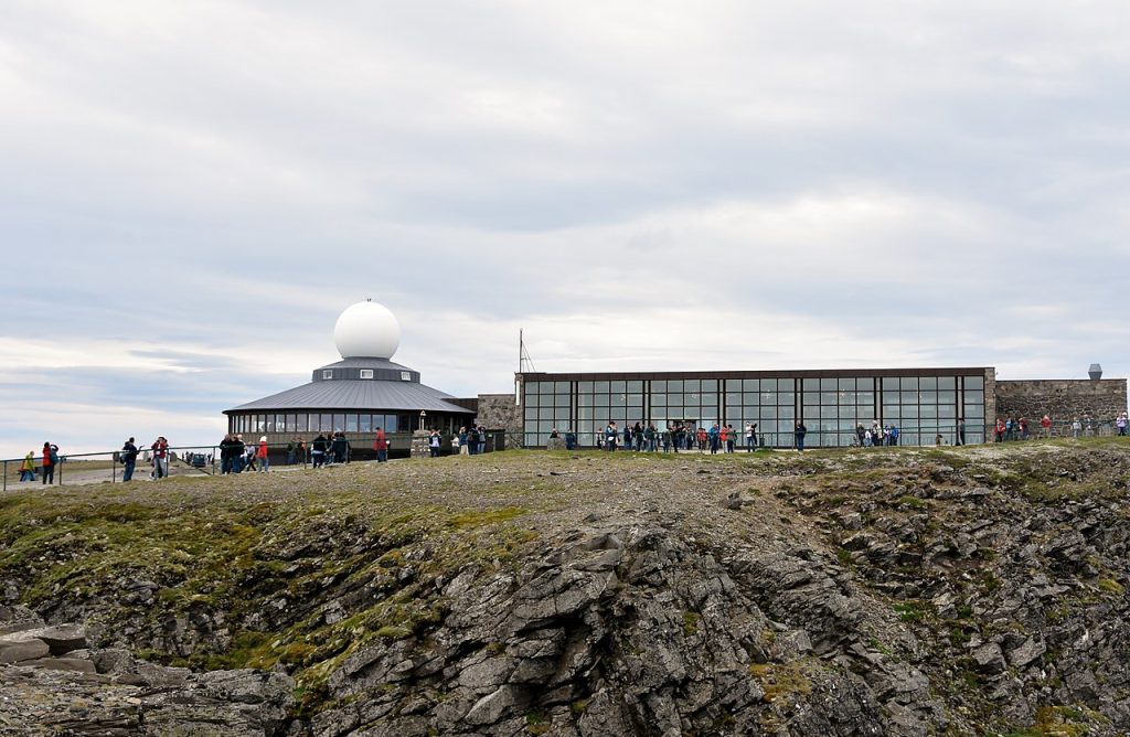 Nordkapphallen Visitor Center at Nordkapp. Photo by Richard Mortel / CC BY 2.0. 